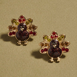 Thanksgiving Turkey Stud Earrings