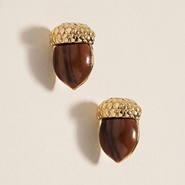 Thanksgiving Acorn Stud Earrings
