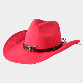 Western Steer Head Accent Cowboy Hat