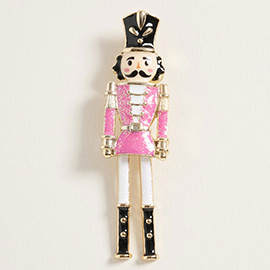 Holiday Nutcracker Soldier Pin Brooch