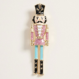 Holiday Nutcracker Soldier Pin Brooch