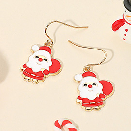 Cute Santa Claus Dangle Earrings