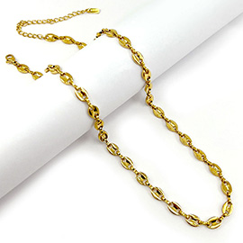 Stainless Steel Mariner Link Chain Necklace