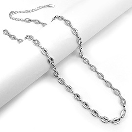 Stainless Steel Mariner Link Chain Necklace