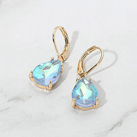 Teardrop Gemstone Drop Dangle Earrings