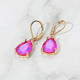 Teardrop Gemstone Drop Dangle Earrings