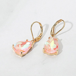 Teardrop Gemstone Drop Dangle Earrings