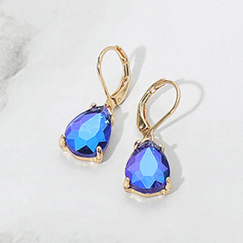 Teardrop Gemstone Drop Dangle Earrings