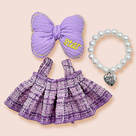 Mini Doll Tweed Dress Outfit Set