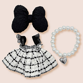 Mini Doll Tweed Dress Outfit Set