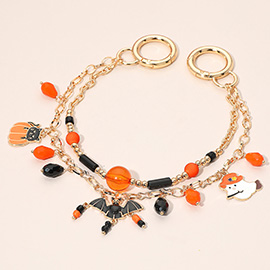 Halloween Bat Ghost Pumpkin Cat Bag Charm