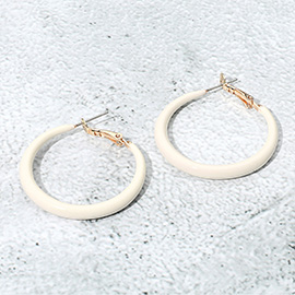 Resin Hoop Earrings