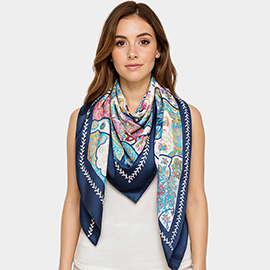 Boho Silk Square Scarf