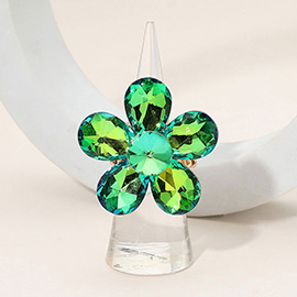 Flower Stone Cluster Stretch Ring