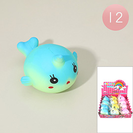 12PCS - Cute Narwhal Squeeze Toys