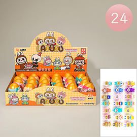 24PCS - Monster Bunny Mini Figure Surprise Capsule Toys