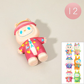 12PCS - Costume Monster Bunny Figure Squishy Toys