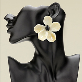 Bold Flower Statement Earrings
