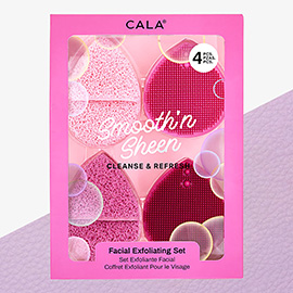 4PCS - Cleanse and Refresh Facial Exfoliating Set