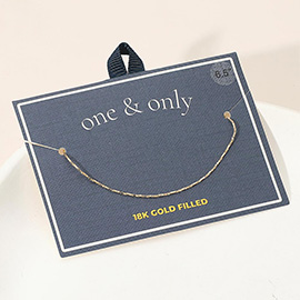 18K Gold Filled Twisted Chain Bracelet