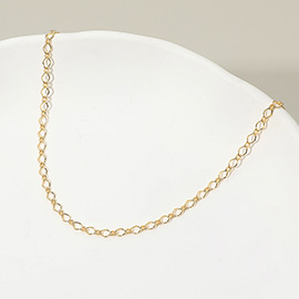 18K Gold Filled Rolo Chain Necklace