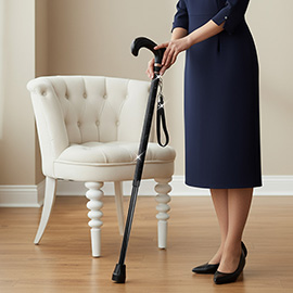 Bling Studded Adjustable Walking Cane