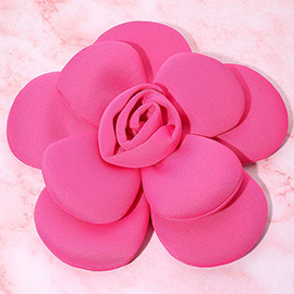 Bold Fabric Flower Statement Hair Clip Pin Brooch