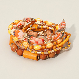 6PCS - Boho Beaded Multi Layered Bracelets