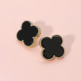 Quatrefoil Stud Earrings
