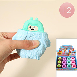 12PCS - Monster Bunny Character Decompression Ball Toy