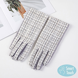 Lurex Tweed Smart Touch Winter Gloves