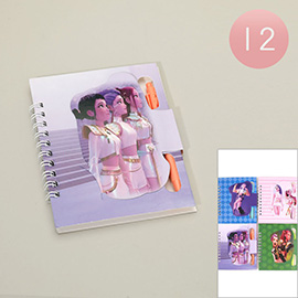 12 SET OF 2 - Kpop Demon Hunters HUNTRIX Notebook Pen Set