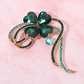 Clover Pin Brooch