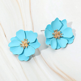 Layered Petal Flower Earrings