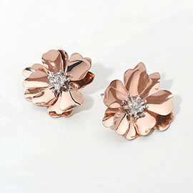 Layered Petal Flower Earrings