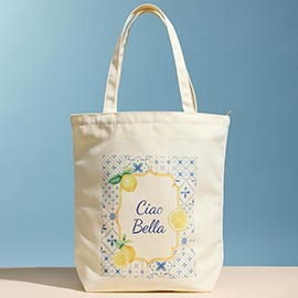 Ciao Bella Lemon Print Everyday Carry Tote Bag