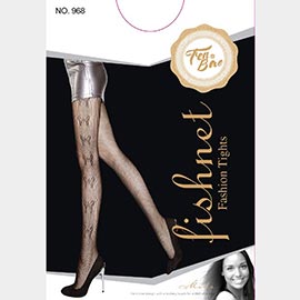 Women Butterfly Pattern Fishnet Pantyhose Tights