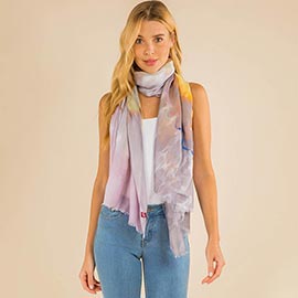 Lightweight Tie-dye Shoulder Wrap Scarf