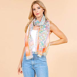 Lightweight Abstract Pattern Salong Scarf